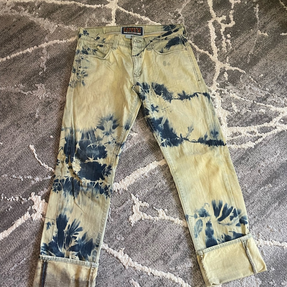 Vintage Levi's original Tie-Dye Jeans 511 skinny 34x32